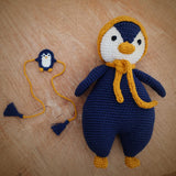 Big Penguin Soft Plush Toy | Toys For Kids | Handmade Infant Soothe Toys | Artisan Made In India | Amigurumi Toys | 100% Cotton | Crochet Cuddle Toys | Rakshabandhan| Gifting
