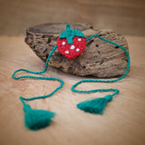Kids Rakhi | Strawberry | Rakshabandhan | For Kids & Adults | Artisan Made In India | 100% Cotton | Crochet, Handcrafted