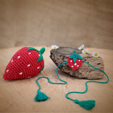 Kids Rakhi | Strawberry | Rakshabandhan | For Kids & Adults | Artisan Made In India | 100% Cotton | Crochet, Handcrafted