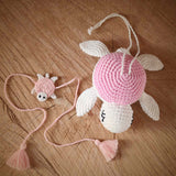 Handmade Turtle Plush Stuffed Toy | White | Toys For Kids | Handmade Infant Soothe Toys | Artisan Made In India | Amigurumi Toys | 100% Cotton | Crochet Cuddle Toys | Rakshabandhan| Gifting