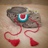 Kids Rakhi | Watermelon | Rakshabandhan | For Kids & Adults | Artisan Made In India | 100% Cotton | Crochet, Handcrafted