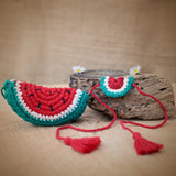 Kids Rakhi | Watermelon | Rakshabandhan | For Kids & Adults | Artisan Made In India | 100% Cotton | Crochet, Handcrafted