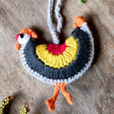 Rooster keychain | Toys For Kids | Handmade Infant Soothe Toys | Artisan Made In India | Amigurumi Toys | 100% Cotton | Crochet Cuddle Toys