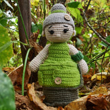 Cool Granma with her tools Soft Plush Toy | Toys For Kids | Handmade Infant Soothe Toys | Artisan Made In India | Amigurumi Toys | 100% Cotton | Crochet Cuddle Toys